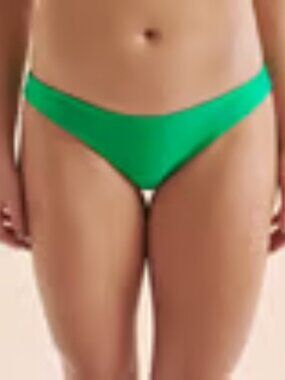 BNWT Kulani Kinis Jungle Jewel Shimmer Bikini Bottom, Green, Medium